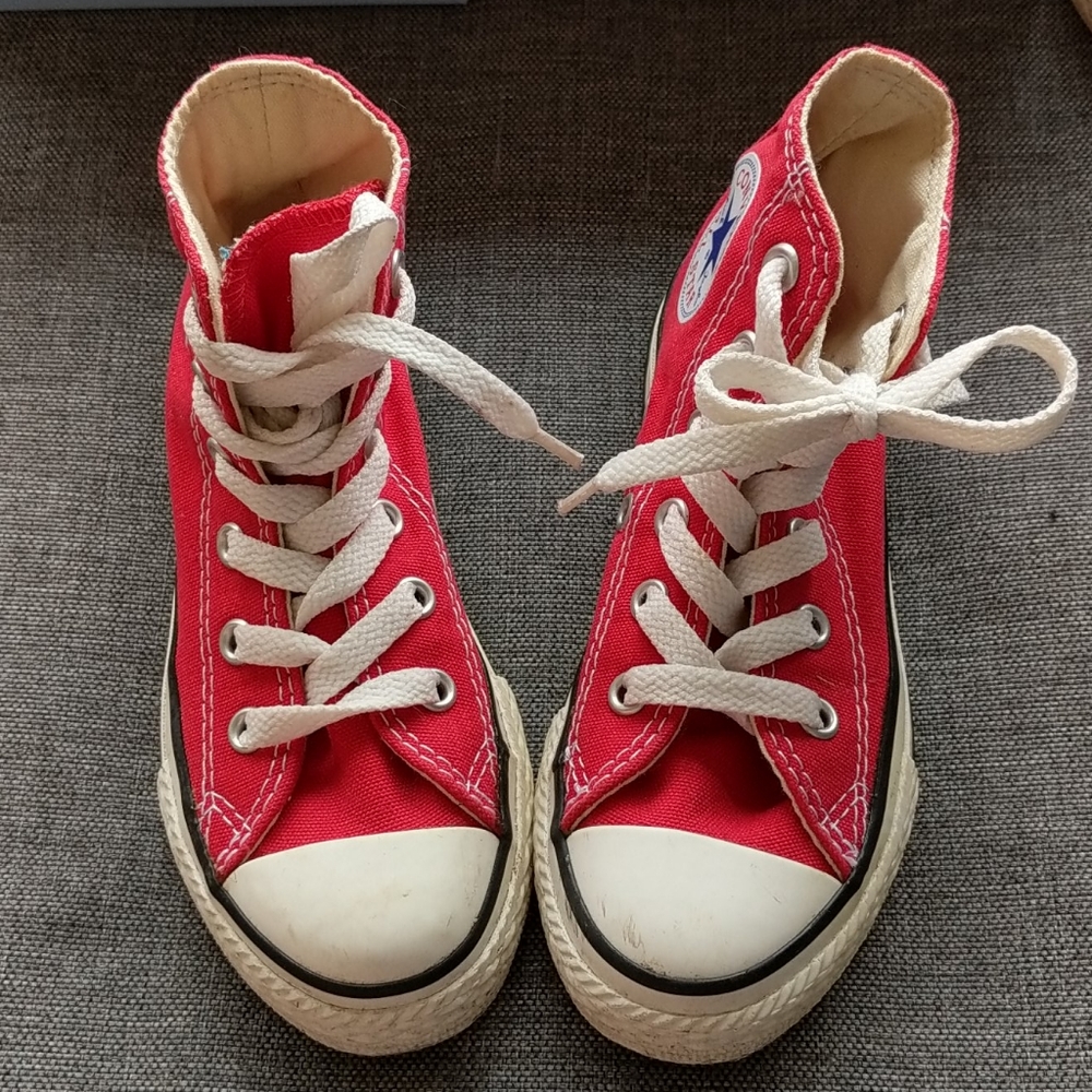 Converse  kids red high tops